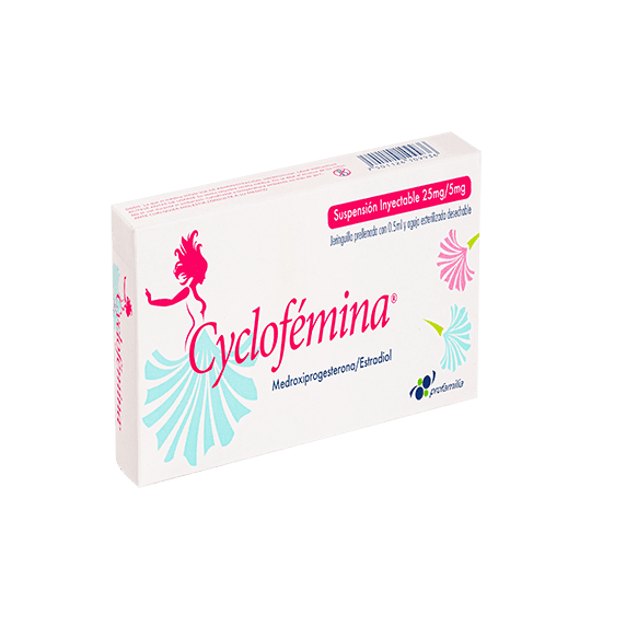 Anticonceptivo inyectable cyclofémina de Profamilia en República Dominicana.