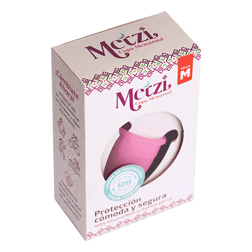 Copa menstrual Metzi de Profamilia.