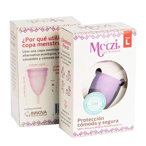 Copa menstrual Metzi de Profamilia.