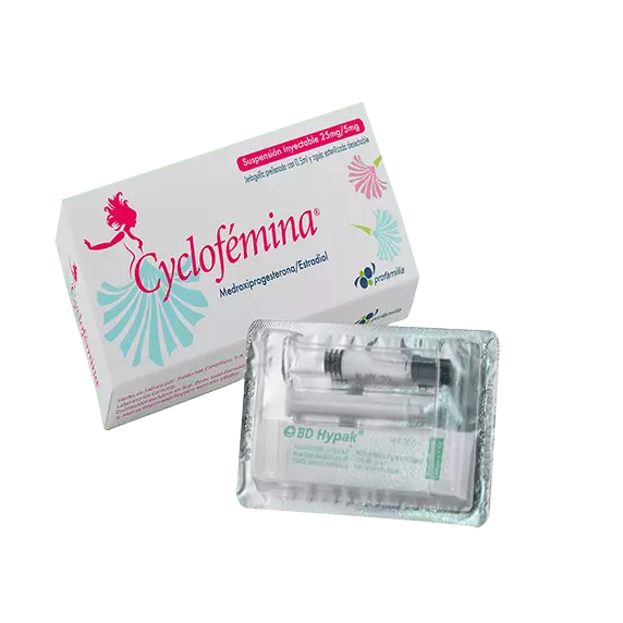 Anticonceptivo inyectable cyclofémina de Profamilia en República Dominicana.