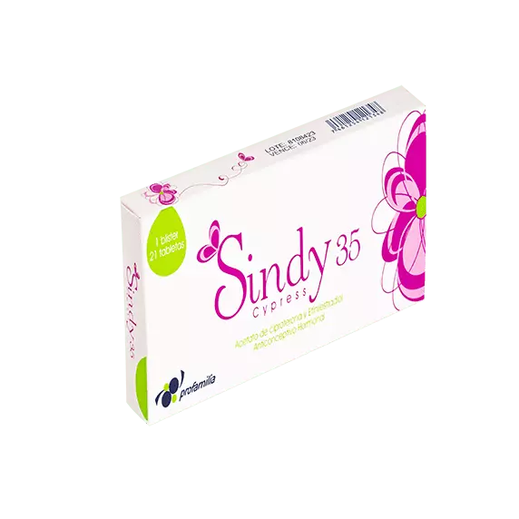 Anticonceptivo oral Sindy35 de Profamilia en República Dominicana. 